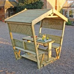 Stirling Picnic Table Arbour 14 Stirling Picnic Table Arbour -Garden Supply Store 30916560 alt04