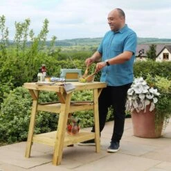 BBQ Side Table -Garden Supply Store 30917421 alt02