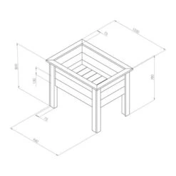 Deep Root Planter 1m -Garden Supply Store 30917460 alt08