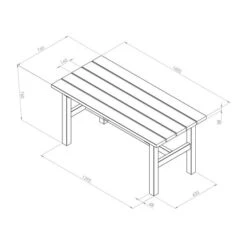 Emily 4 Seater Dining Set -Garden Supply Store 30917491 alt08