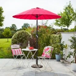 2m Fuschia Pink Shanghai Parasol