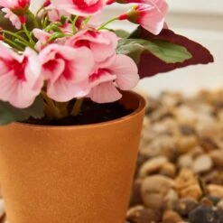 Artificial Geranium In Plant Pot -Garden Supply Store 30926355 alt01