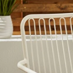 Steel Garden Chair White 5 Steel Garden Chair White -Garden Supply Store 30926376 alt02