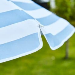 Blue And White Striped Beach Parasol -Garden Supply Store 30926657 alt02