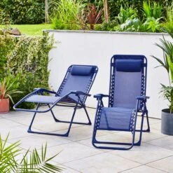 Set Of 2 Helsinki Loungers -Garden Supply Store 30927258 alt02
