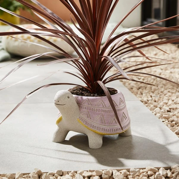 Resin Tortoise Plant Pot 1 Resin Tortoise Plant Pot