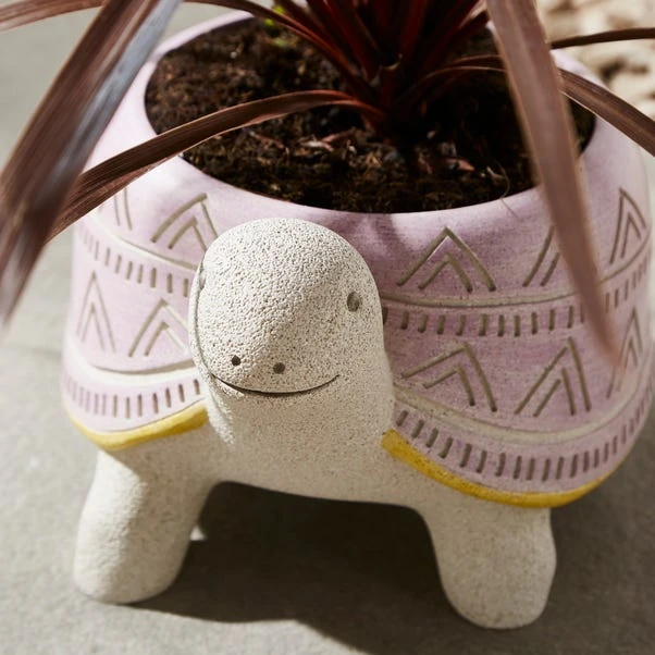 Resin Tortoise Plant Pot 2 Resin Tortoise Plant Pot - Image 2