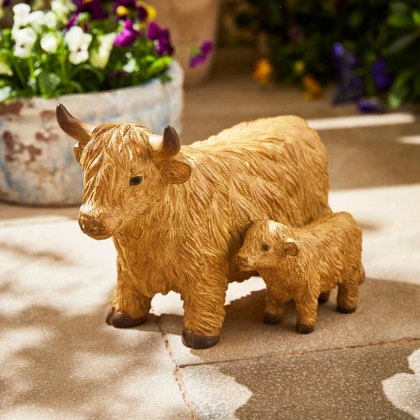 Highland Cow Family Resin Ornament 1 Highland Cow Family Resin Ornament
