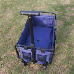 Folding Camping Trolley, Blue -Garden Supply Store 30930373 alt02