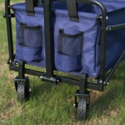 Folding Camping Trolley, Blue -Garden Supply Store 30930373 alt04