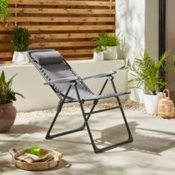 Helsinki Charcoal Garden Chair -Garden Supply Store 30931608 alt02