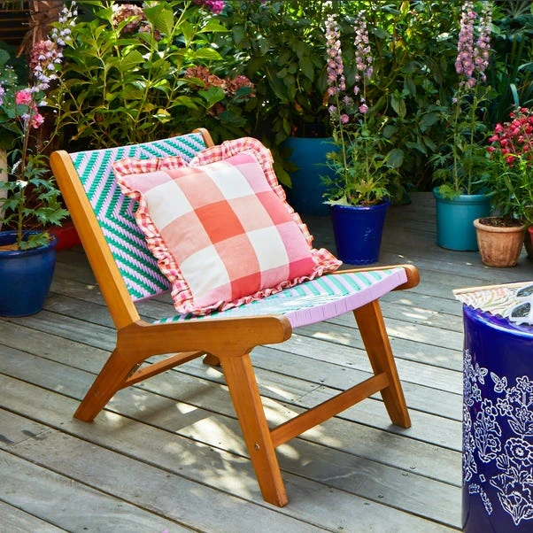 Sophie Robinson Jade & Lilac Pavilion Deck Chair 2 Sophie Robinson Jade & Lilac Pavilion Deck Chair - Image 2