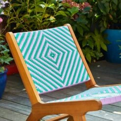 Sophie Robinson Jade & Lilac Pavilion Deck Chair 7 Sophie Robinson Jade & Lilac Pavilion Deck Chair -Garden Supply Store 30934743 alt02