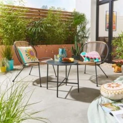 Santorini 2 Seater Bistro Set -Garden Supply Store 30935651