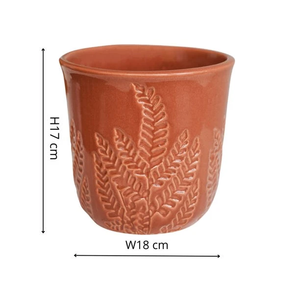 Kew Embossed Fern Plant Pot 16 Kew Embossed Fern Plant Pot - Image 16