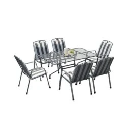 Pacific Lifestyle Savoy Rectangular 6 Seater Dining Set With Cushions 17 Pacific Lifestyle Savoy Rectangular 6 Seater Dining Set With Cushions -Garden Supply Store 30984330 alt08
