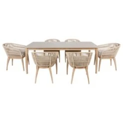 Pacific Lifestyle Moeven Outdoor 6 Seater Dining Set 15 Pacific Lifestyle Moeven Outdoor 6 Seater Dining Set -Garden Supply Store 30984357 alt07