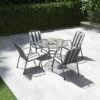 Pacific Lifestyle Savoy Round 4 Seater Dining Set With Cushions