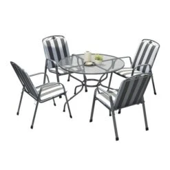 Pacific Lifestyle Savoy Round 4 Seater Dining Set With Cushions 9 Pacific Lifestyle Savoy Round 4 Seater Dining Set With Cushions -Garden Supply Store 30984368 alt04