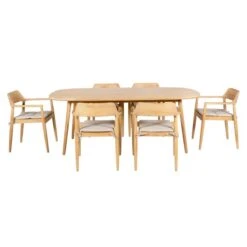 Pacific Lifestyle Salita Outdoor 6 Seater Dining Set -Garden Supply Store 30984373 alt04