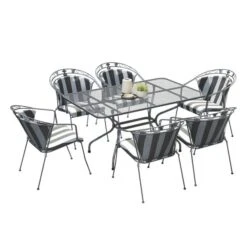 Pacific Lifestyle Elegance Rectangular 6 Seater Dining Set With Cushions 9 Pacific Lifestyle Elegance Rectangular 6 Seater Dining Set With Cushions -Garden Supply Store 30984380 alt04