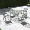 Pacific Lifestyle Carlo Round 4 Seater Dining Set With Cushions