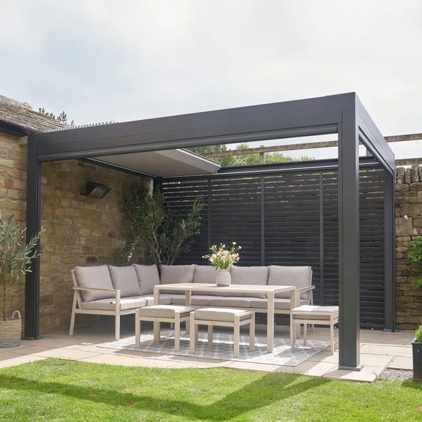 Pacific Lifestyle Aruba Outdoor Corner Seating Set 1 Pacific Lifestyle Aruba Outdoor Corner Seating Set