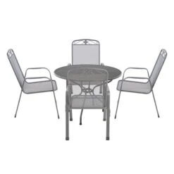 Pacific Lifestyle Savoy Round 4 Seater Dining Set -Garden Supply Store 30984413 alt03