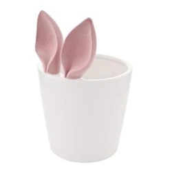 Eggs-traordinary Gift Co. Flocked Bunny Ears Plant Pot -Garden Supply Store 30984527 alt02