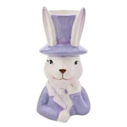Eggs-traordinary Gift Co. Bunny In Top Hat Plant Pot -Garden Supply Store 30984638 alt01