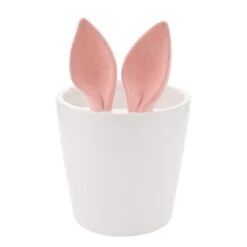 Eggs-traordinary Gift Co. Flocked Bunny Ears Plant Pot -Garden Supply Store 30984648 alt03