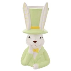 Eggs-traordinary Gift Co. Bunny In Top Hat Plant Pot -Garden Supply Store 30984657 alt03